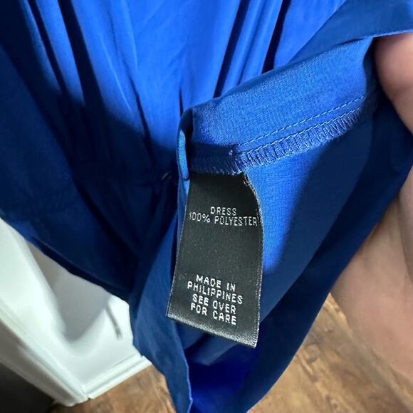 Alyx Woman Women's Royal Blue Drawstring Dress Size 1X Bold Short Sleeve - Picture 7 of 8